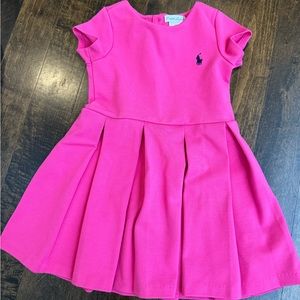 Pink girls Ralph Lauren swing dress size 18M